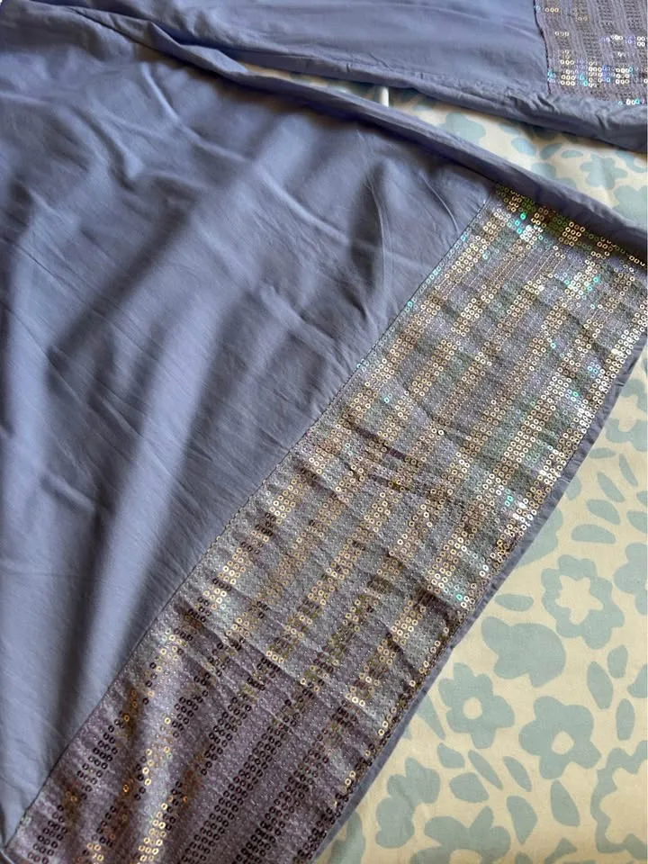 Ethnic Plazzo Set with Sequined Embroidery- Size 9 - 10 Years image indicator(5)