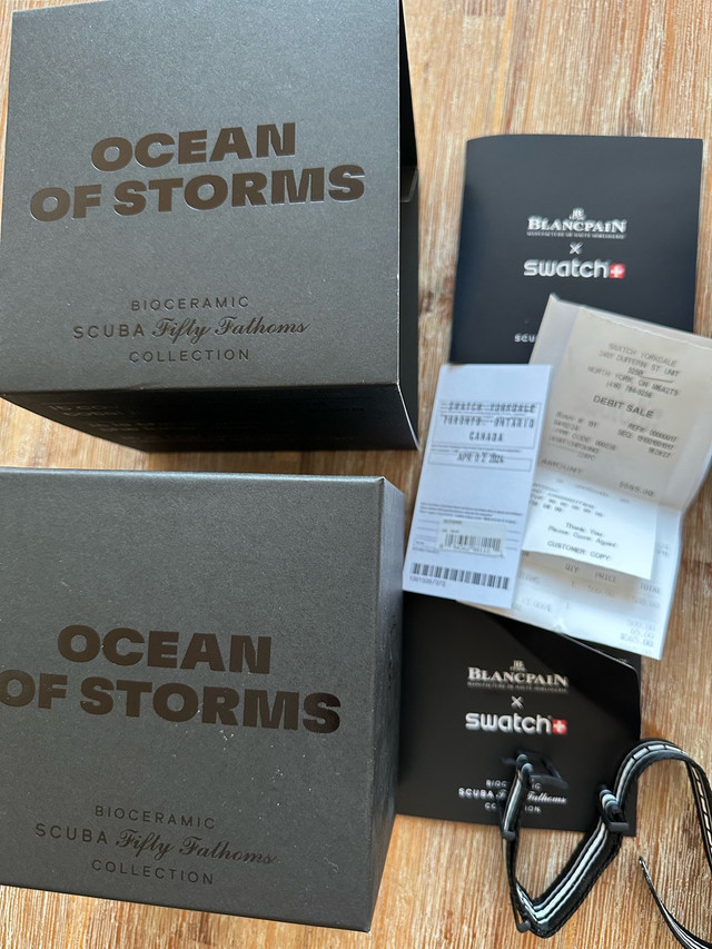 BlancPain Swatch Ocean of Storms LNIB for sale - photo 5