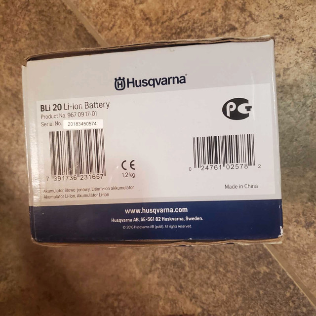 Husqvarna BLi 20 Lithium Ion Battery