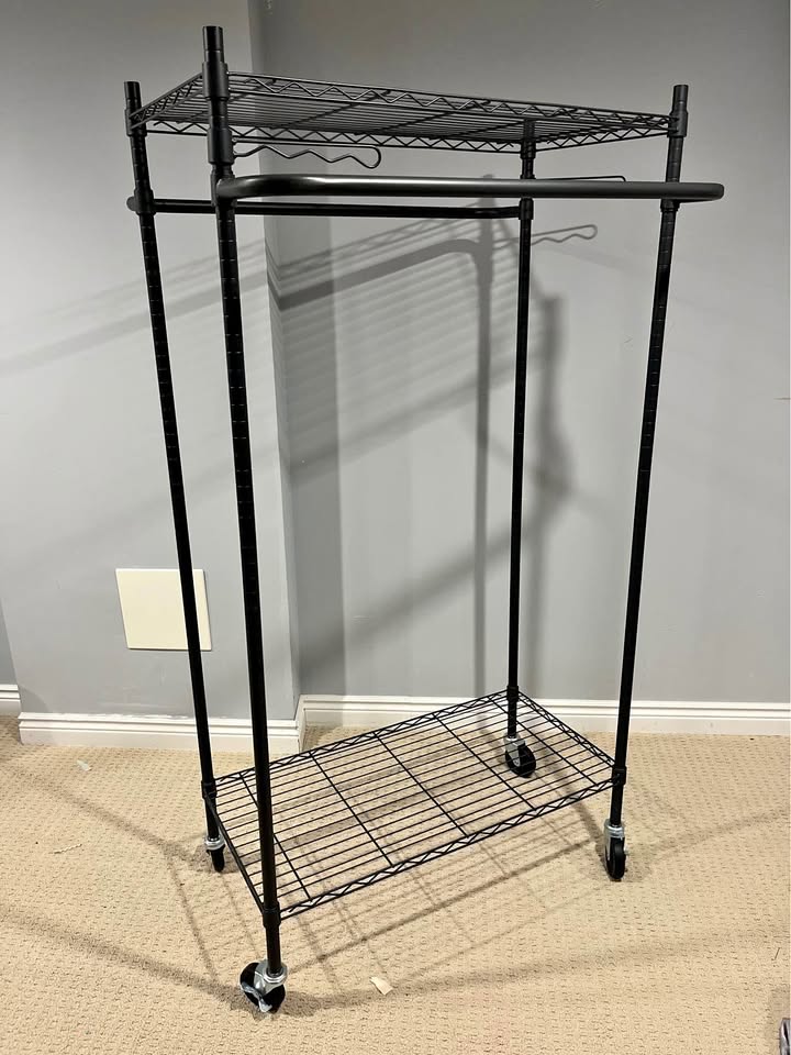 Large double sided coat rack