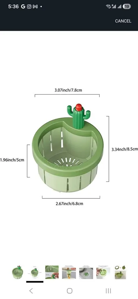 Cactus Kitchen Sink Drain Strainer, Never Used image indicator(2)