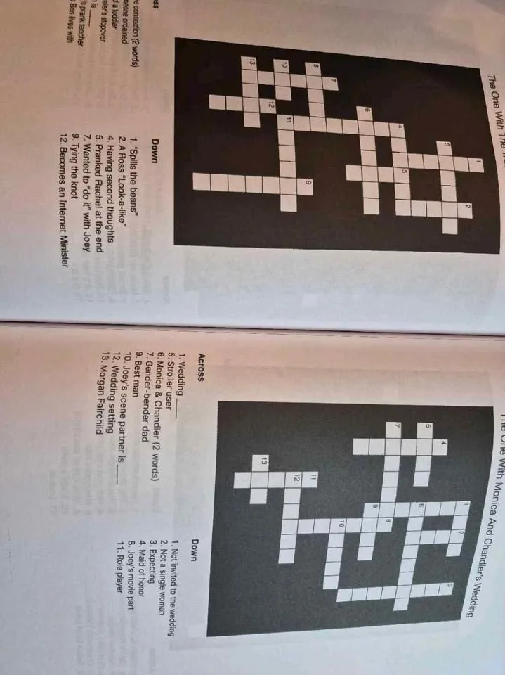 Friends - (TV Show) Crossword puzzle book - brand new image indicator(2)