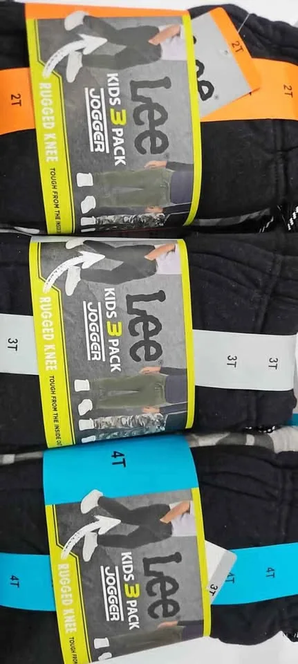 Kids 3 pack jogger size 2T , 3T , 4T image indicator(3)