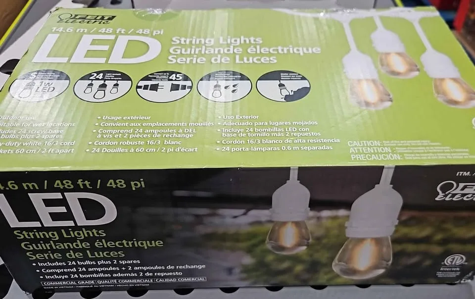 String lights includes 24 bulbs plus 2 spares. image indicator(3)