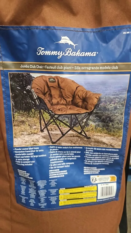 Tommy Bahama jumbo club chair brown image indicator(2)