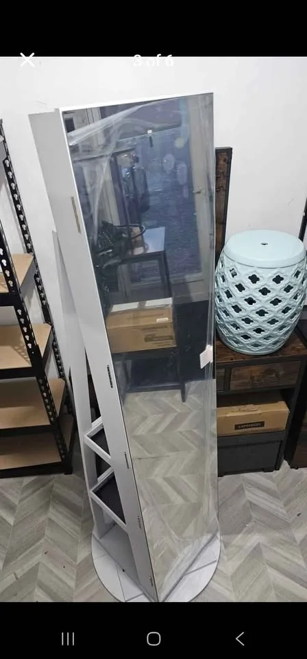 LED Swivel Jewelry Cabinet image indicator(2)