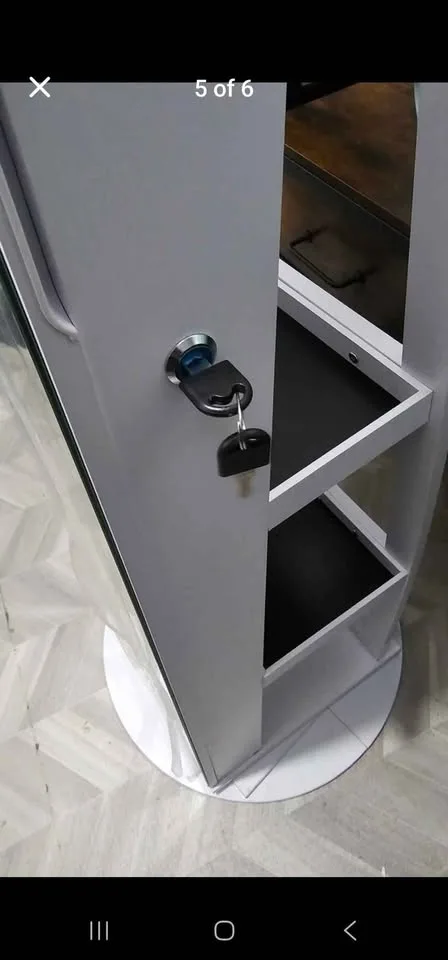 LED Swivel Jewelry Cabinet image indicator(4)