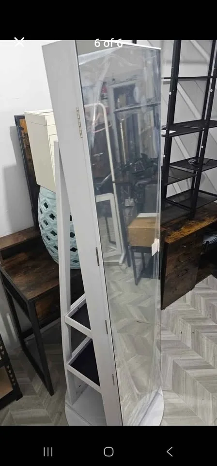 LED Swivel Jewelry Cabinet image indicator(5)