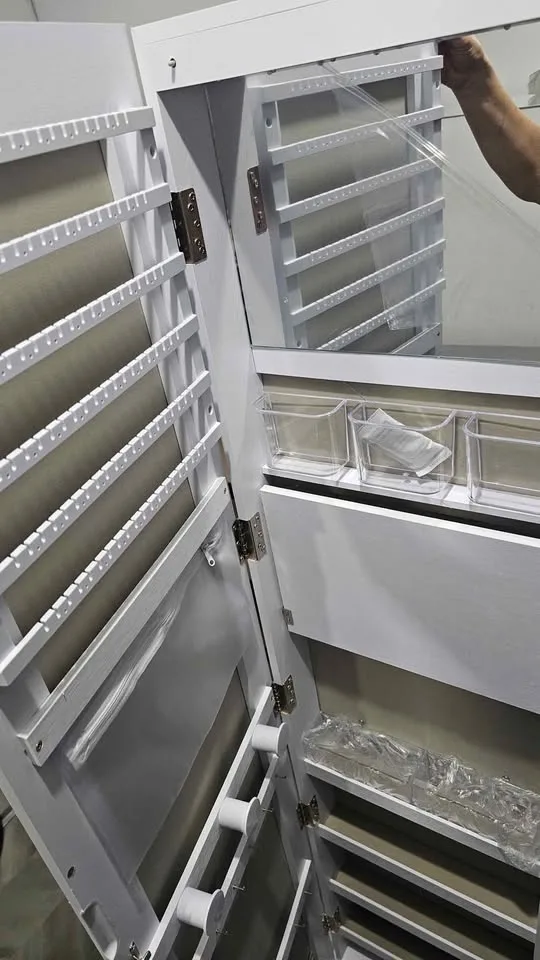 LED Swivel Jewelry Cabinet image indicator(6)