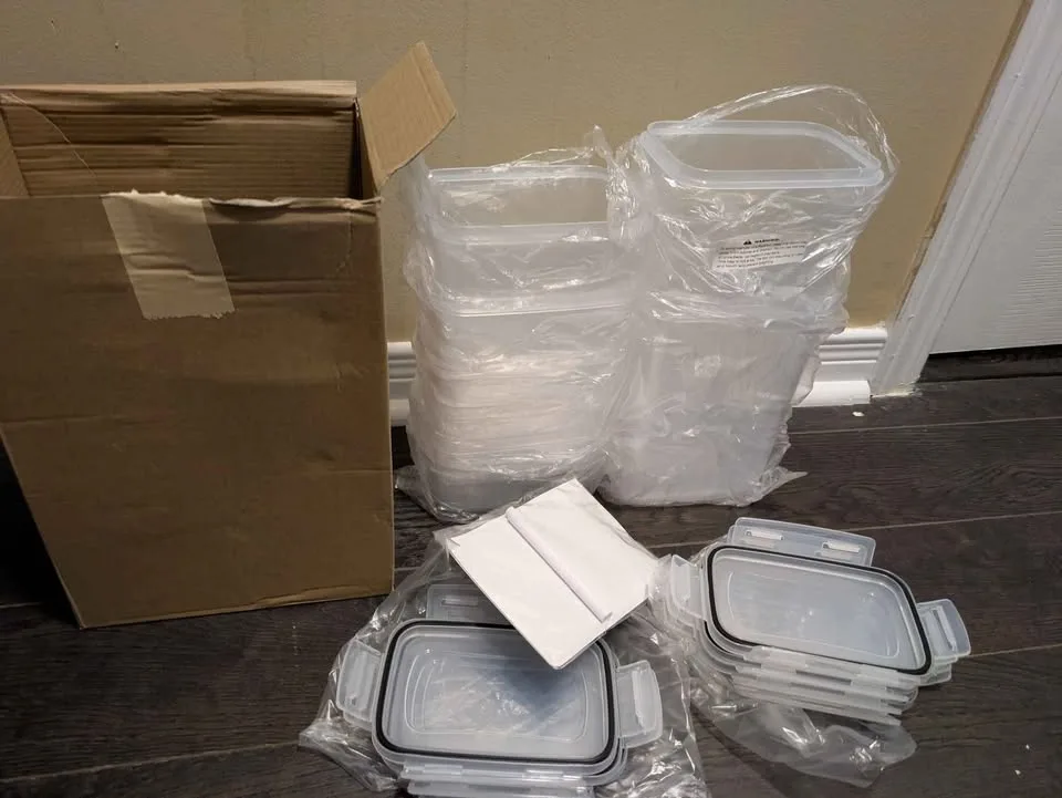 Brand new 7pc airtight food storage containers set image indicator(4)