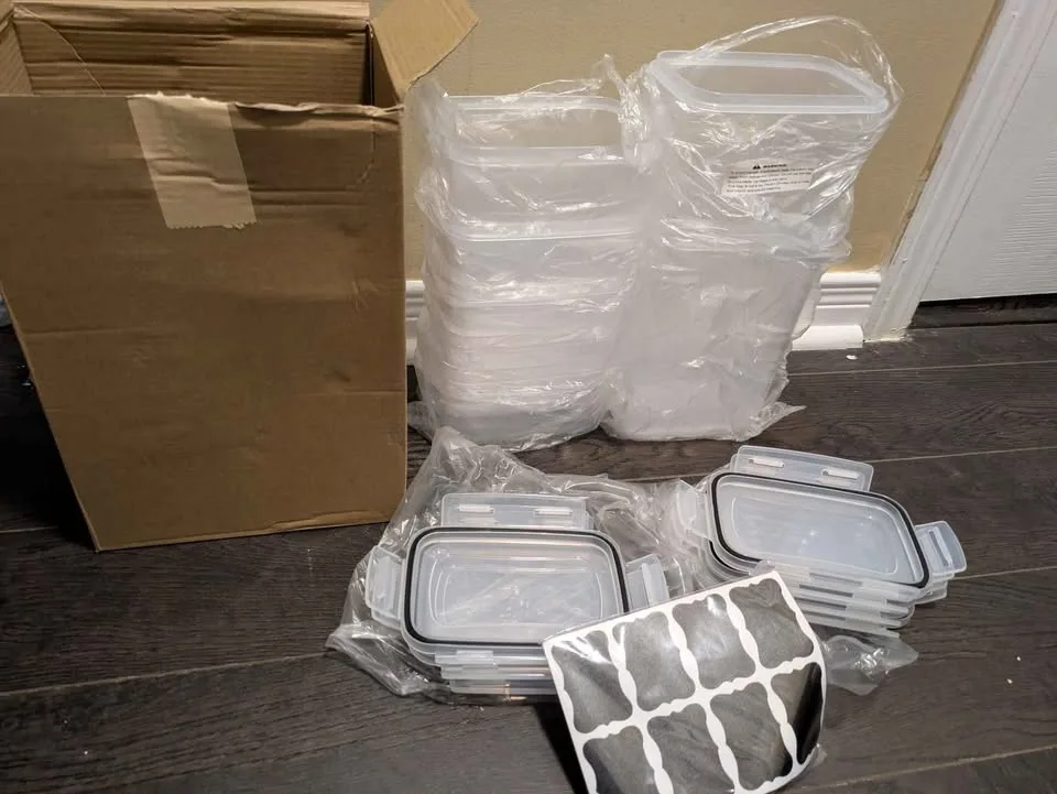 Brand new 7pc airtight food storage containers set image indicator(7)