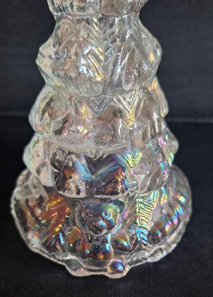 IRIDESCENT GLASS CHRISTMAS TREE 6.25" image indicator(2)