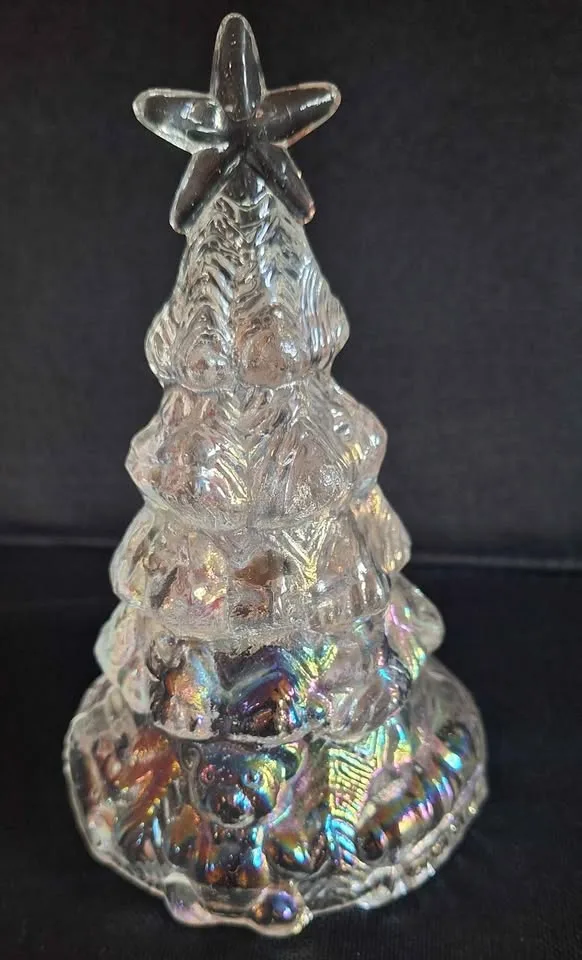IRIDESCENT GLASS CHRISTMAS TREE 6.25" image indicator(3)