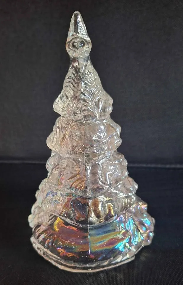 IRIDESCENT GLASS CHRISTMAS TREE 6.25" image indicator(4)
