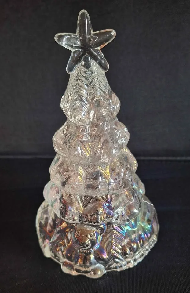 IRIDESCENT GLASS CHRISTMAS TREE 6.25" image indicator(5)