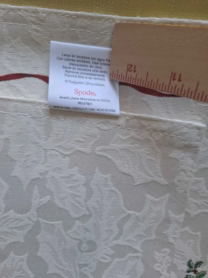 NEW SPODE CHRISTMAS TREE PLACEMATS SET OF 8 image indicator(9)