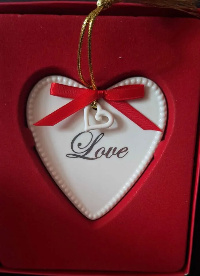 Lenox HEART LOVE Ornament with Heart Dangle image indicator(2)
