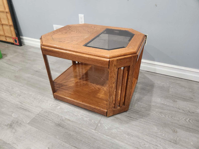 Glass Top Side Table
