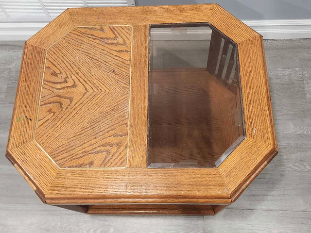 Glass Top Side Table - photo 2
