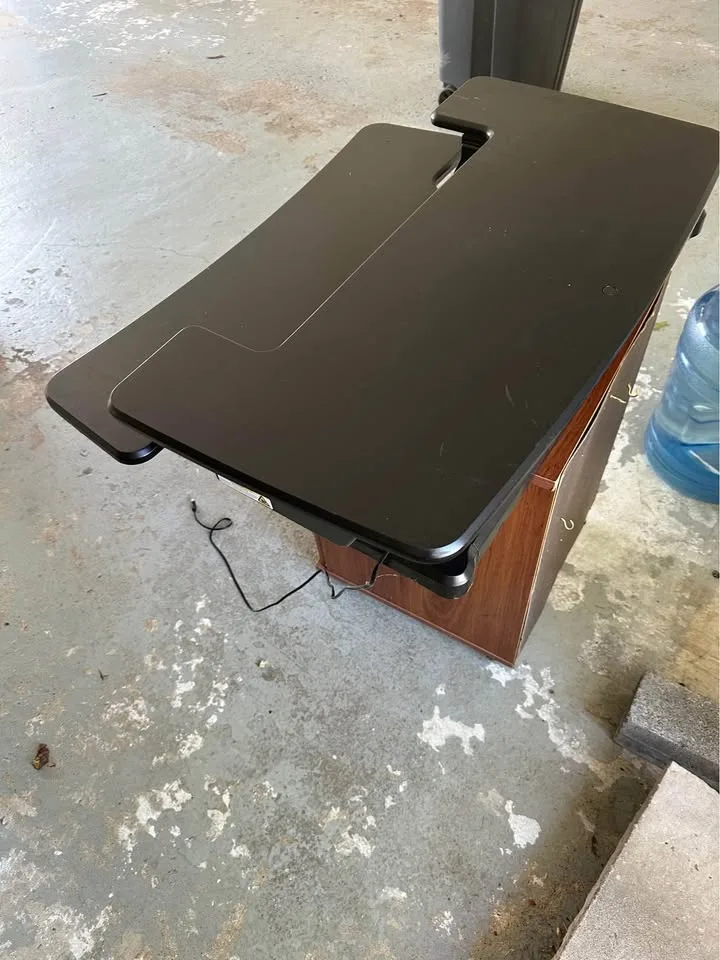 Electric] 32 inch Standing Desk Converter image indicator(2)