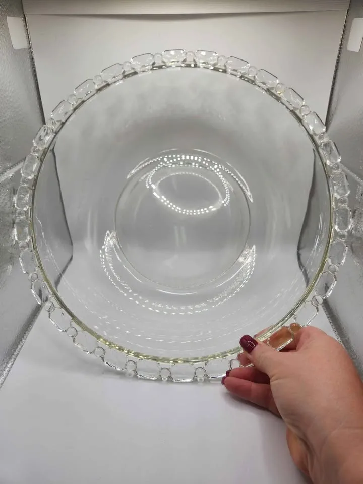 Vintage Indiana Glass Art Deco 1940s Bowl image indicator(2)