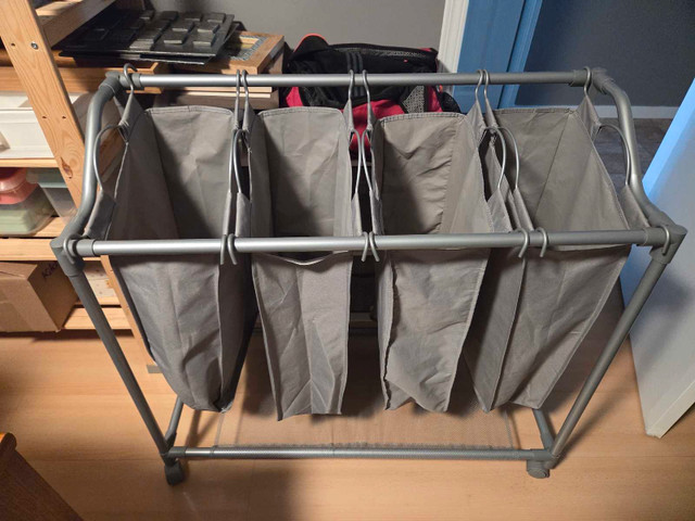Laundry sorter on wheels