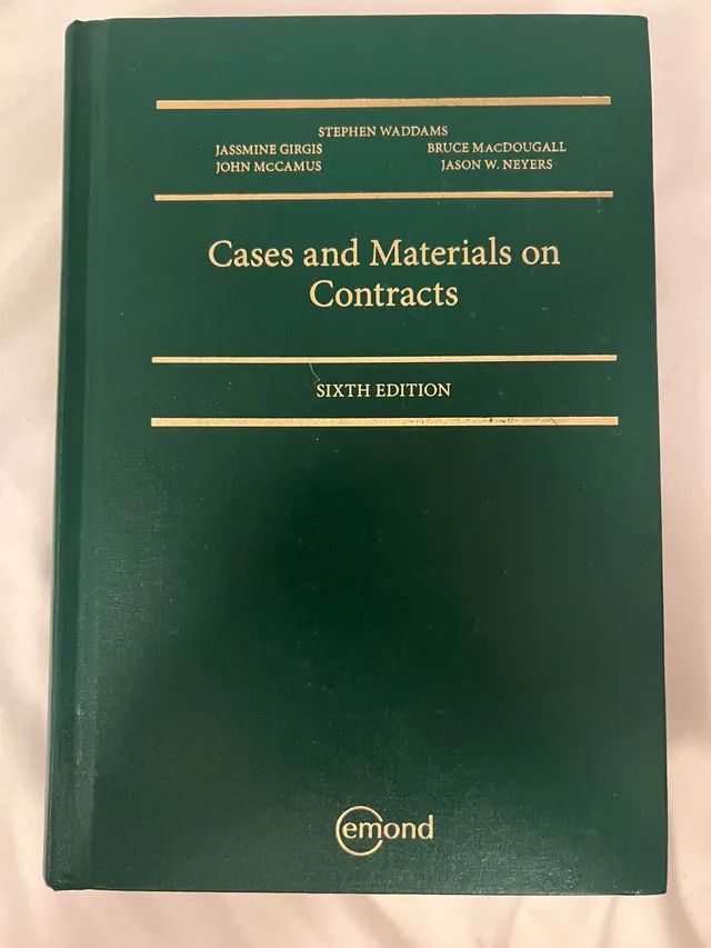 Cases and Materials on Contracts, Sixth Edition thumbnail