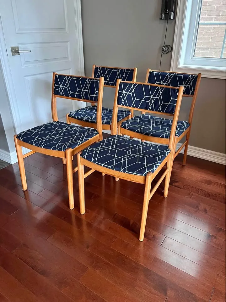 MCM style dining chairs (4) - $280 for all 4 chairs