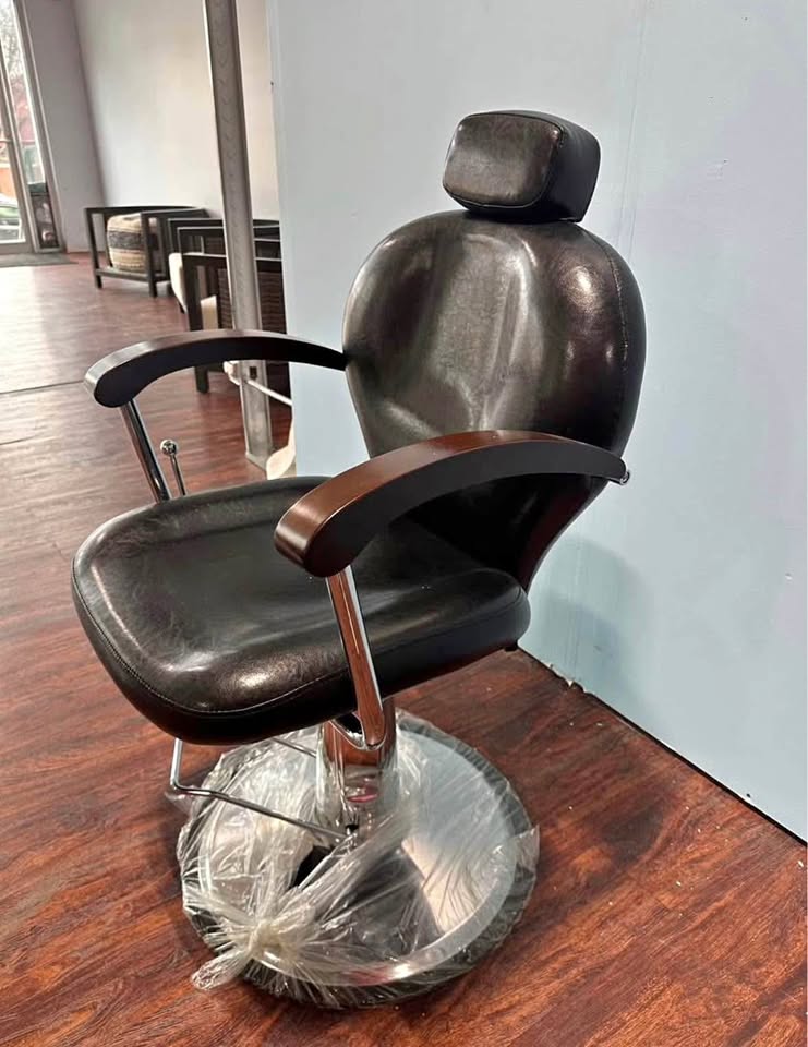 Hair salon and barber chairs