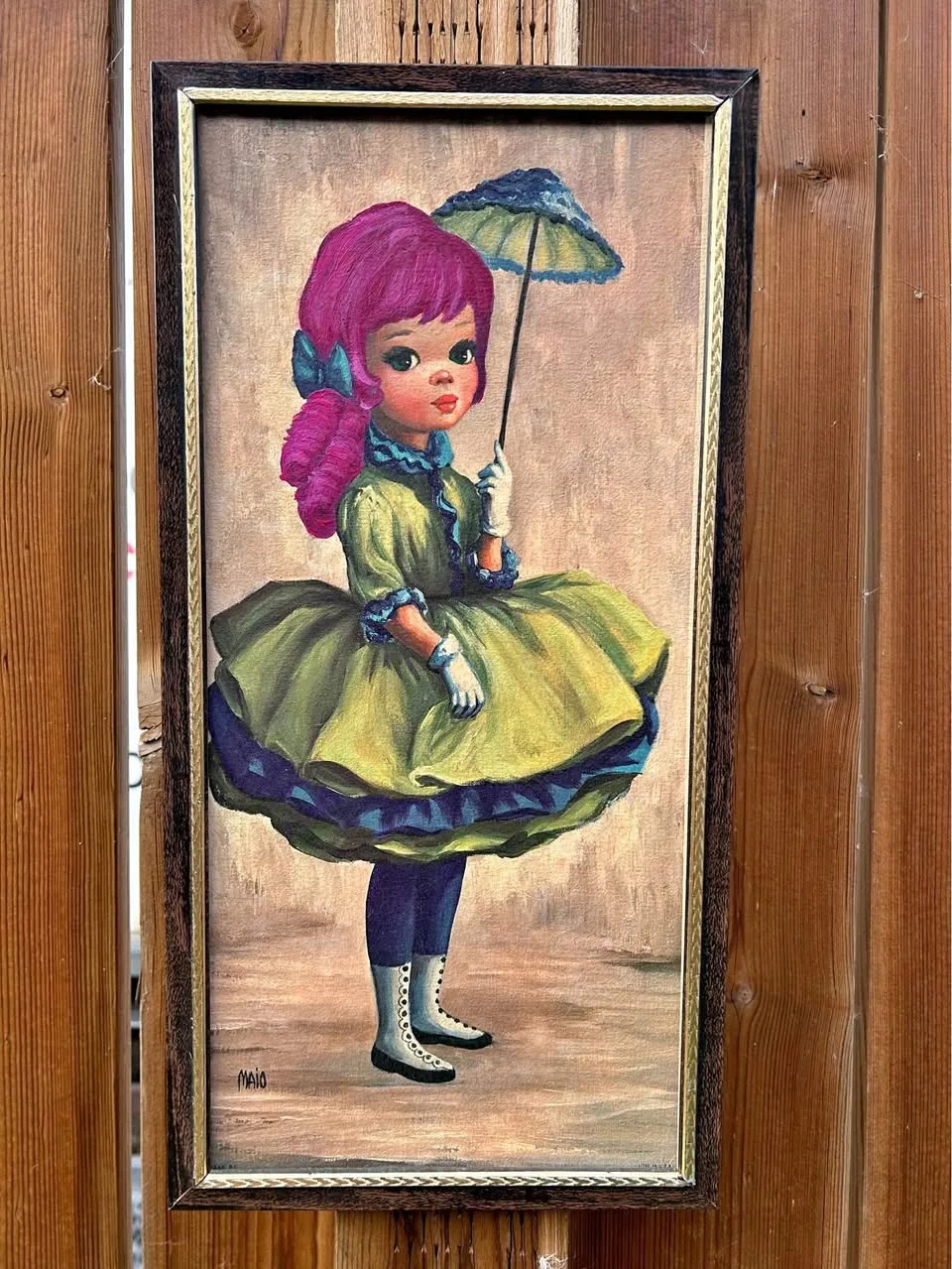 Vintage Maio “Girl with Parasol” Print thumbnail