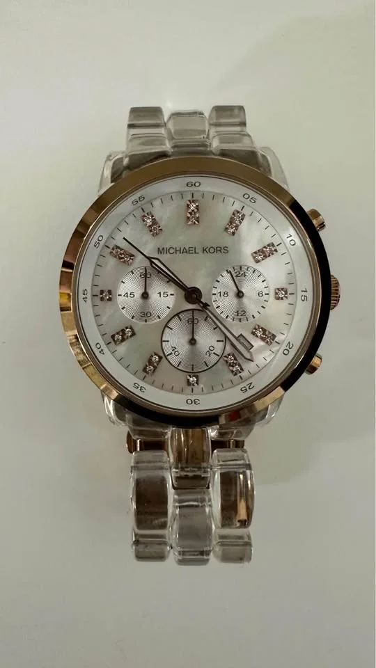 Michael Kors Rose Tone Chronograph Watch image indicator(2)
