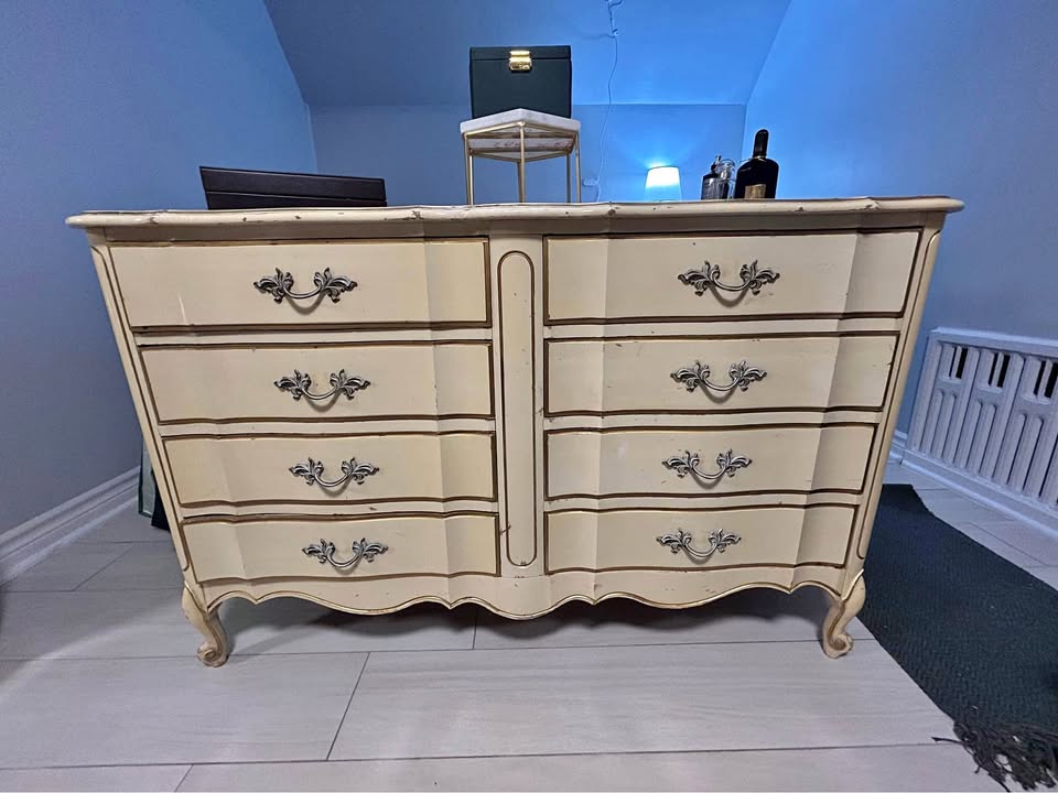 Vintage French Country Dresser by Dixie Furniture