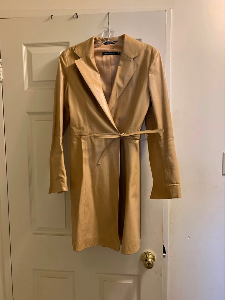 Mackage Leather Trench size XS