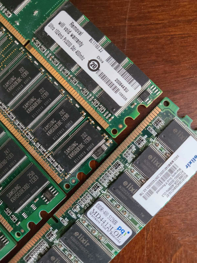 Older RAM/ PC memory. DDR2 800mhz PC6400 & DDR pc3200 etc - photo 2