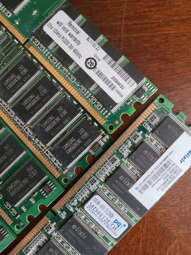 Older RAM/ PC memory. DDR2 800mhz PC6400 & DDR pc3200 etc image indicator(2)