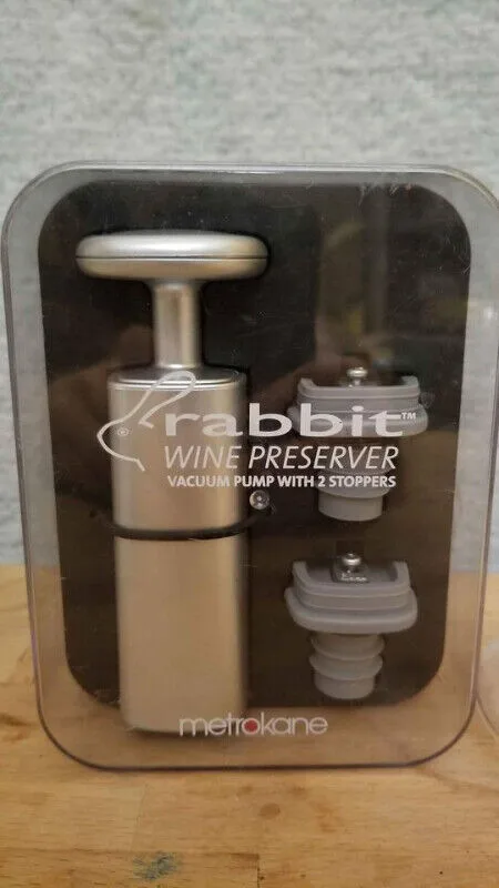 Rabbit Wine Preserver vacuum sealer (Pump with 2 stoppers) thumbnail