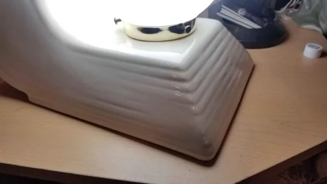 Vintage Art Deco Style Wave Lamp - rare unique lamp image indicator(3)