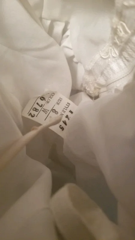 Alan Cherry Wedding Dress w/ Veil! Size 8 image indicator(8)