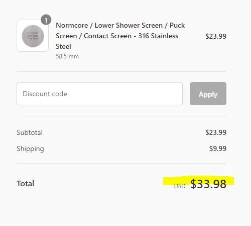 New Stainless Steel Puck Screens. 49.5mm 51mm, 53.5mm NEW image indicator(5)