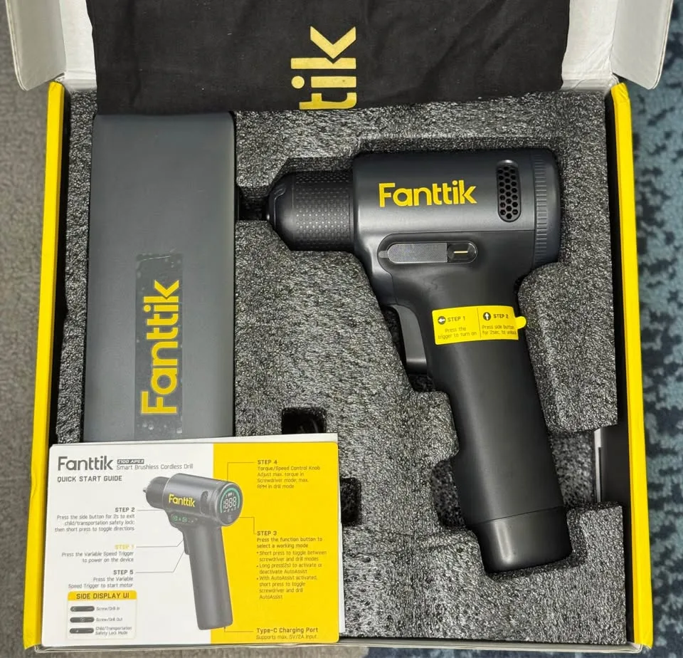 🔋 Brand New Fanttik Z100 Apex Smart Brushless Cordless Drill image indicator(4)