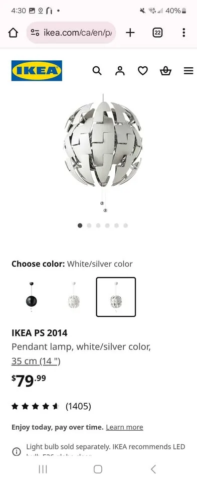 Ceiling lamp-Ikea image indicator(3)