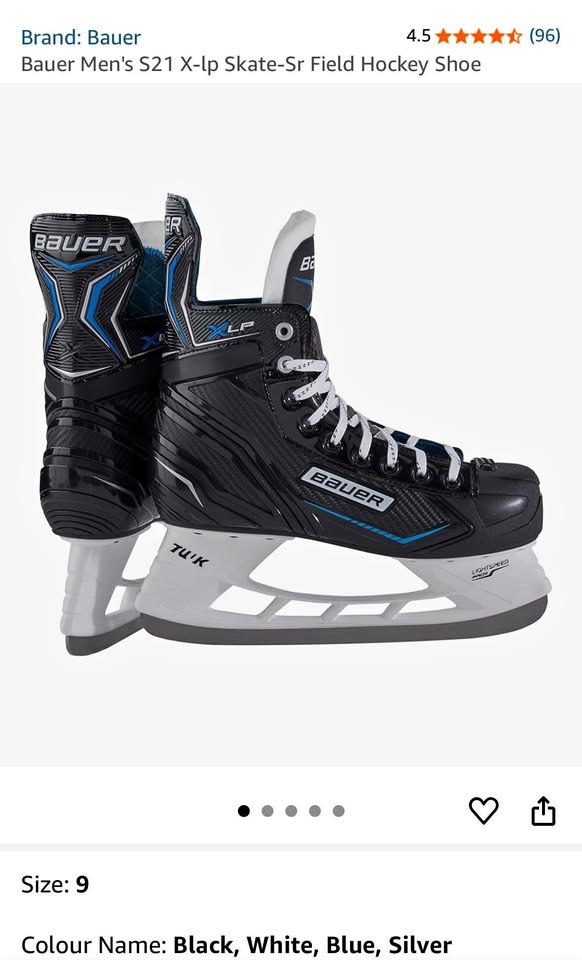 Bauer Men’s S21 X-LP Ice Skates (Size 9)