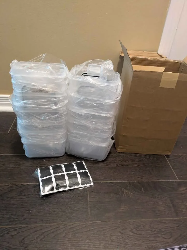 BNIB 12 piece airtight food storage containers image indicator(3)