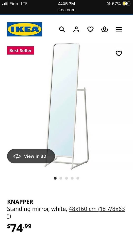 IKEA Standing Mirror