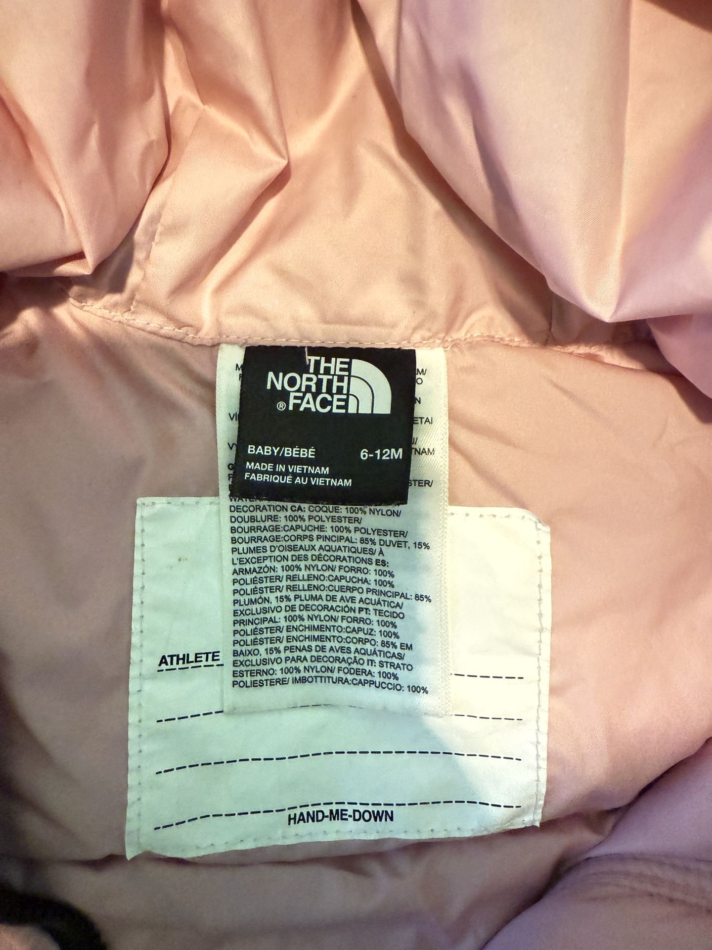 Baby Girl The North Face Puffer Nuptse - photo 2