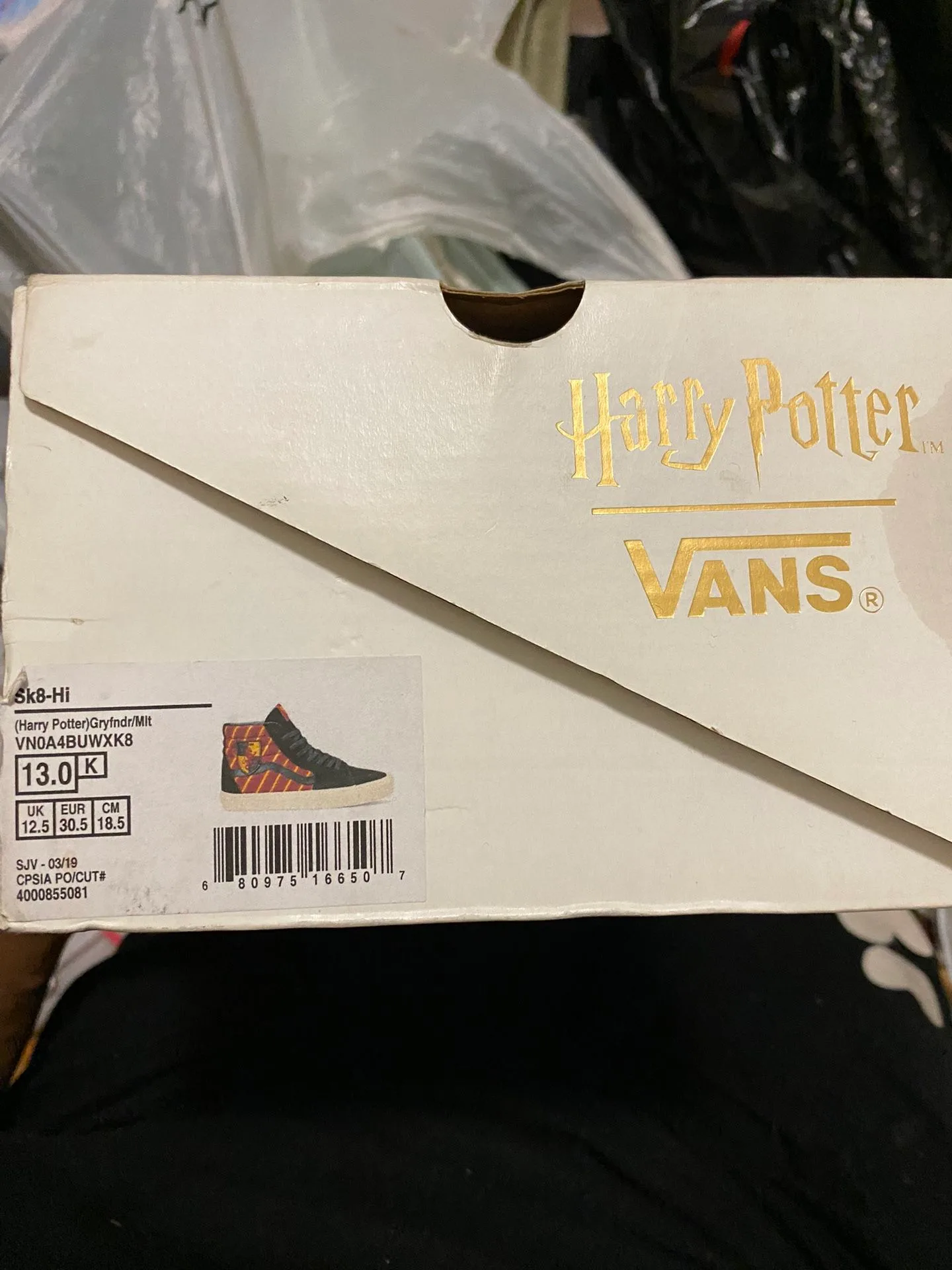 Vans Sk8-Hi Harry Potter Gryffindor Sneakers Little kids 13c image indicator(6)