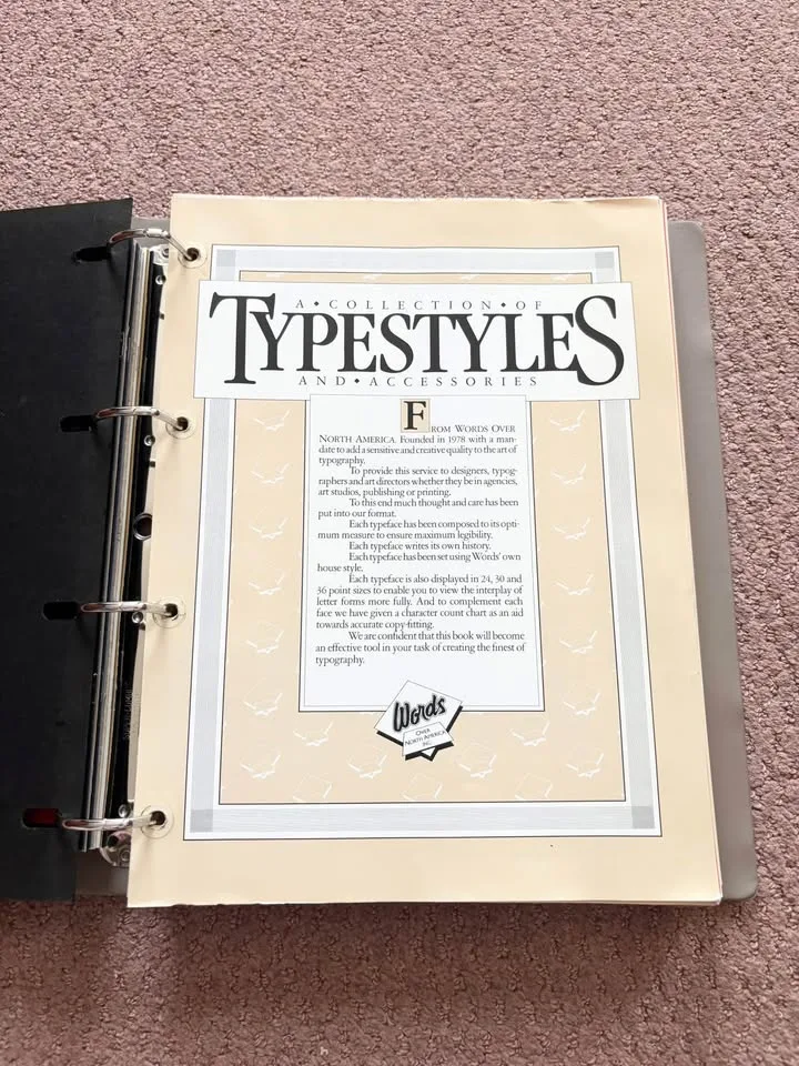 Vintage Typography Specimen Binder image indicator(4)