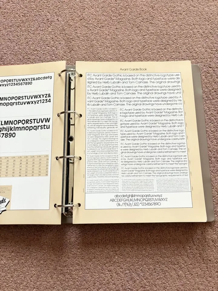 Vintage Typography Specimen Binder image indicator(5)