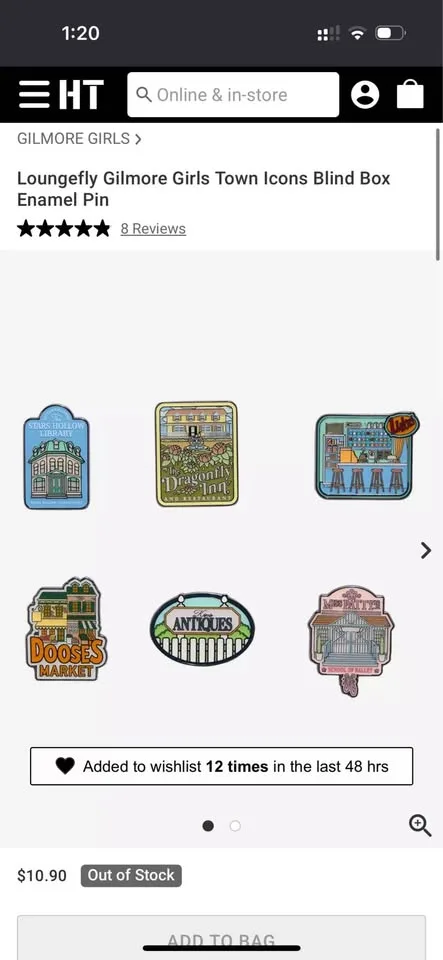 gilmore girls town icons pin — luke’s diner image indicator(2)