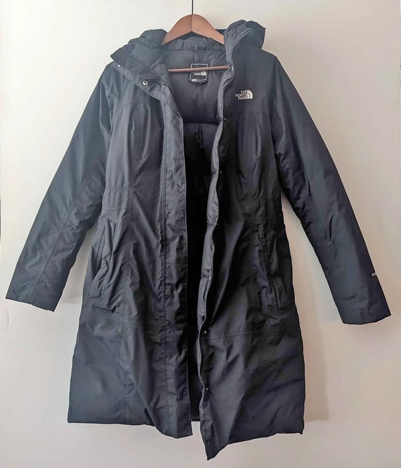 Women's North Face Hyvent long down jacket S